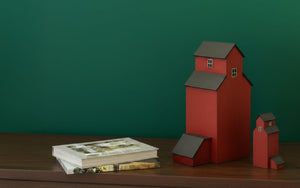 Grain Elevator Cremation Urn for Ashes: Golden Prairies