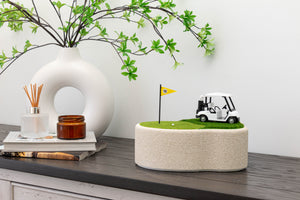 Golf Cremation Urn for Ashes: The 18th Hole (White)